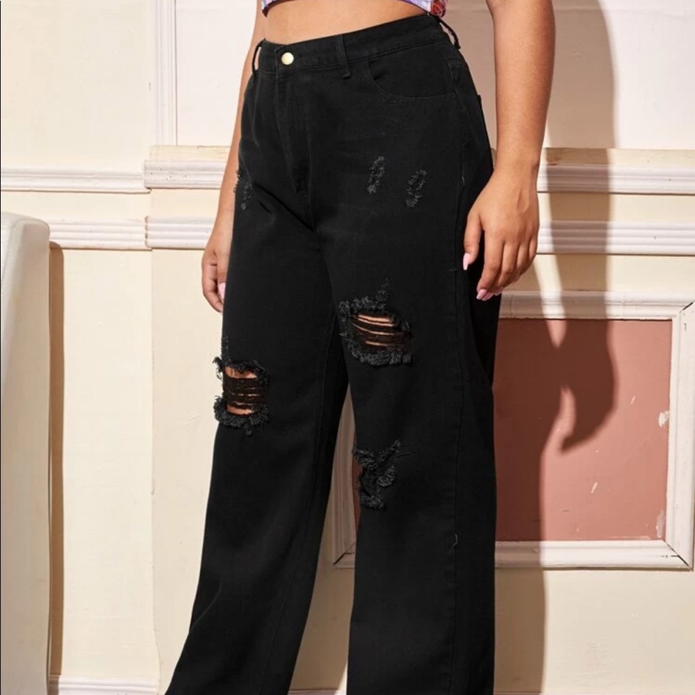 Plus size baggy jeans